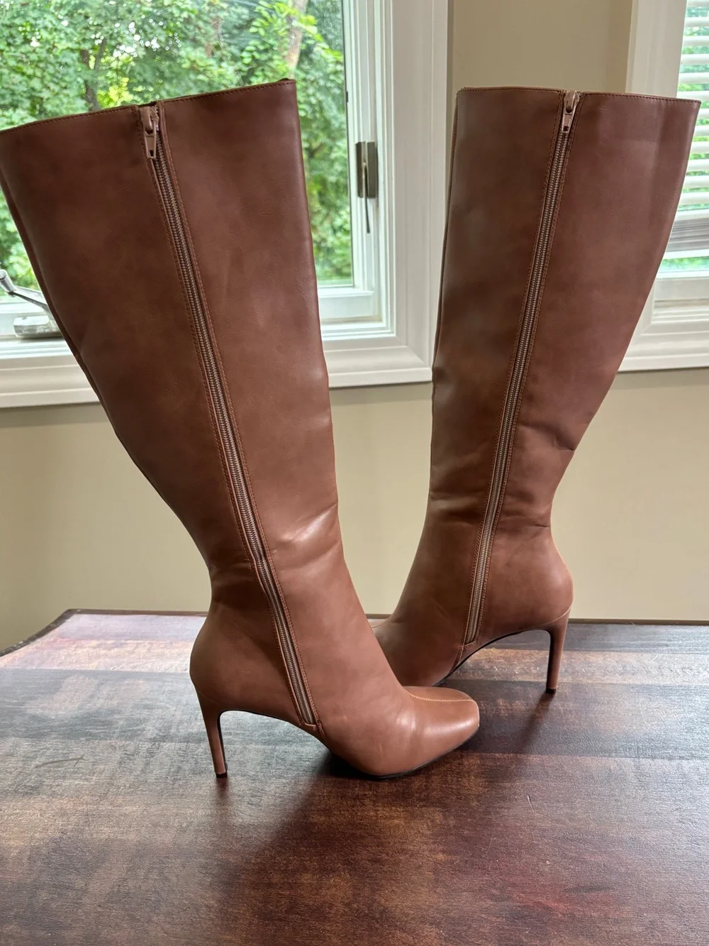 Journee Collection Glenda Wide Calf Stiletto Knee High Dress Boots